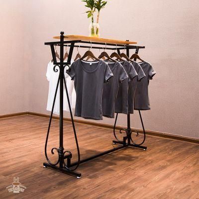 Metal Craft Clothing Garment Display Rack Mirror Display Stand