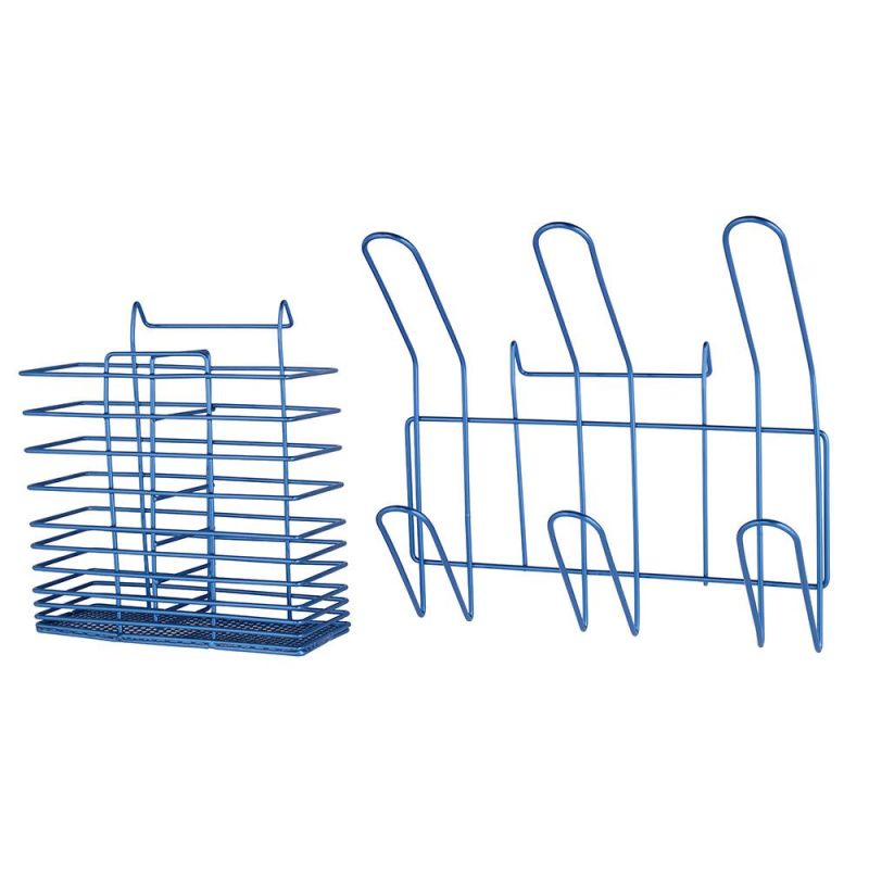 Vegetable and Fruit Metal Wire Storage Basket Knife and Fork Paper Towel Holder Three Sets Storage Baskets