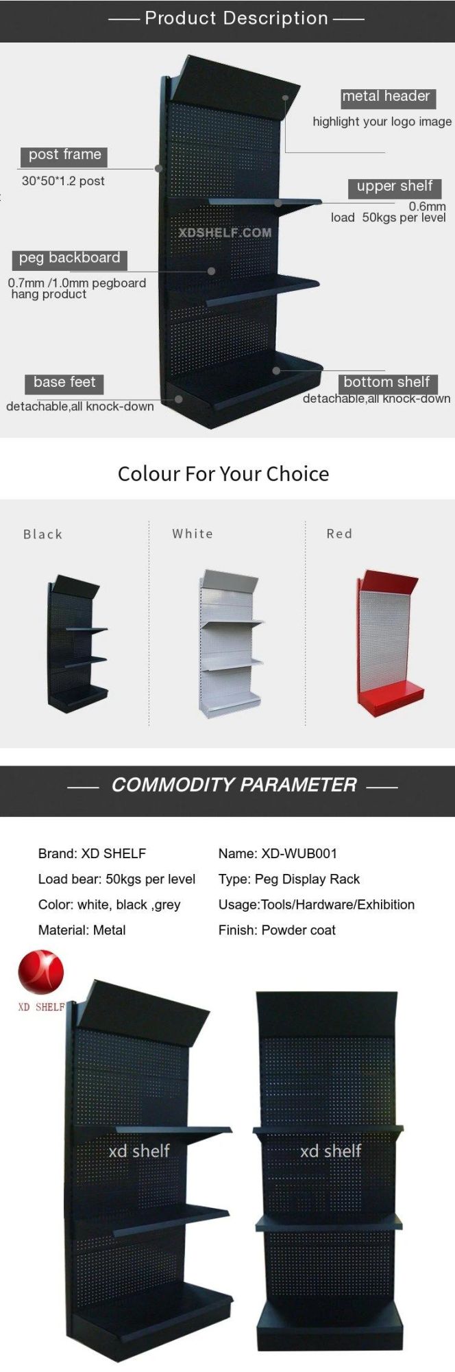 2021 Items Foldable Display Stand Exhibition Tool Cabinet Hardware Store Products Depot