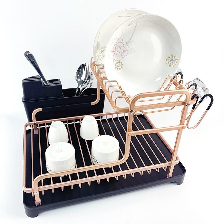 Kitchen Tool Utensils Storage Rack Shelf Metal Aluminum Dish Rack