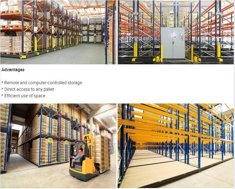 Warehouse Storage Electric Moblile Racking