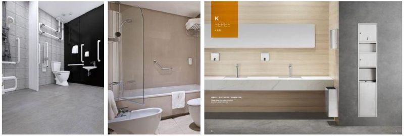 Stainless Steel Wall Mounted Bathroom Accessories Sanitary Bathroom Fittings Hardware Set Towel Bar
