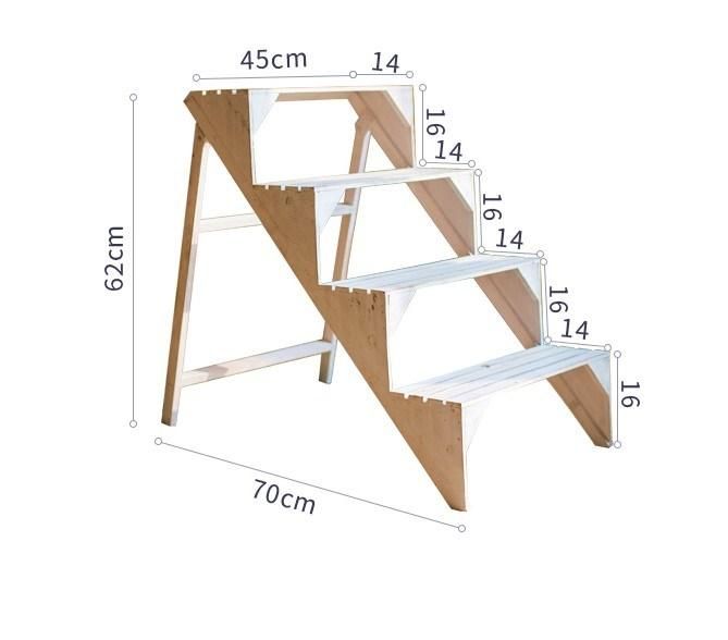 Wooden Flower Stand for Outdoor & Indoor Wooden Planter Retro