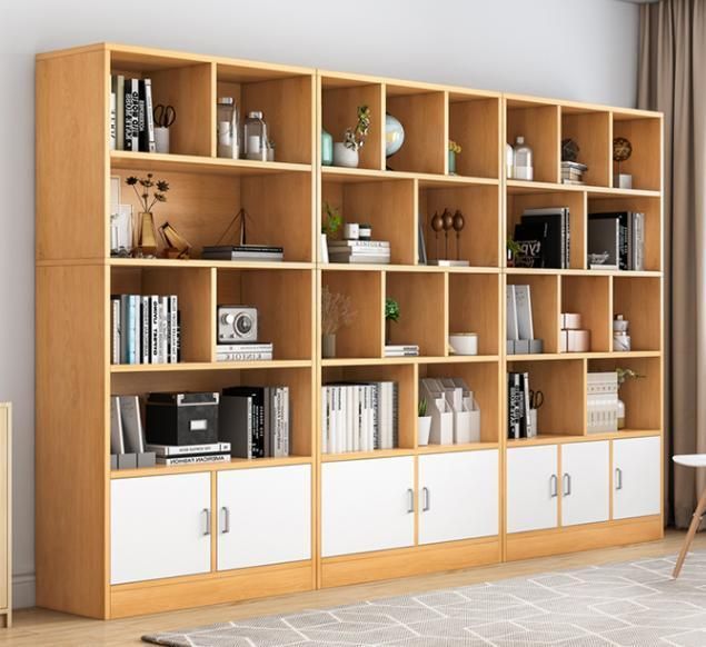 Simple Bookcase Floor-to-Wall Living Room Shelf