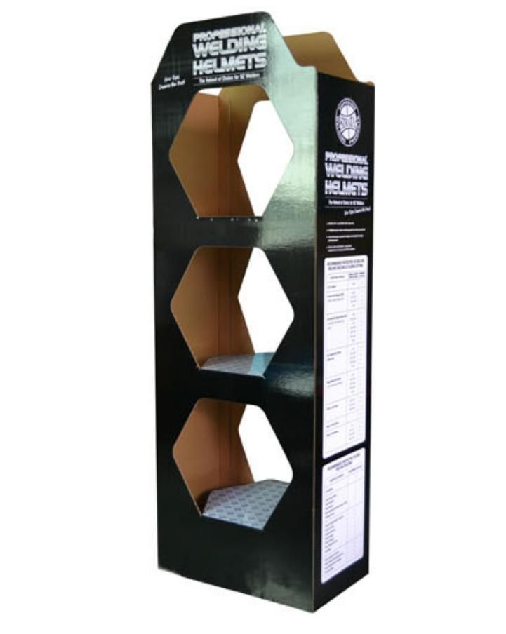 Cmyk Printing Corrugated Cardboard Display, Pop Display Stand, Paper Display Rack