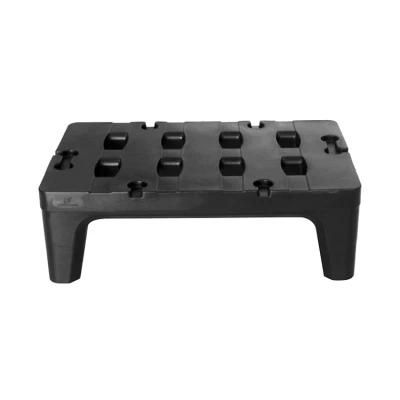 Plastic Dunnage Rack 152cm Long Black Storage Racks for Hotel