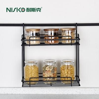 Stainless Steel Wall Mounted Kitchen Storage Accessories Dish Drying Spice Towel Pot Lid Chopsticks Storage Rack