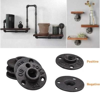 Pipe Fitting Floor Flange/Black Malleable Cast Iron Furniture 1/2&quot; 3/4&quot; 1&quot;1-1/2&quot; 1-1/4&quot; Floor Flanges