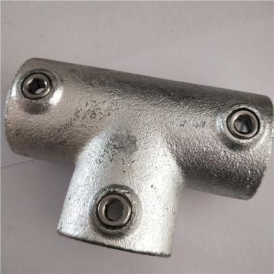 Galvanized Cast Iron Long Tee Key Clamp Pipe Fittings