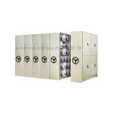 School Library Mobile Compactor Shelf Metal Mobile Filing Cabinet