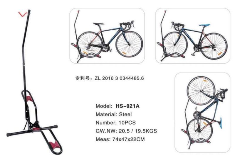 Multifunctional Steel Vertical Storage Rack Bike Parking Stand Bicycle Accessories