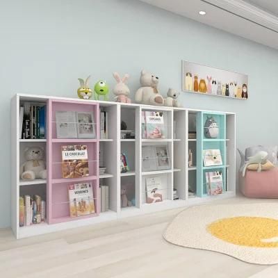 Cabinet Bookcases Display Book Shelf Bookcase with Sliding Rail