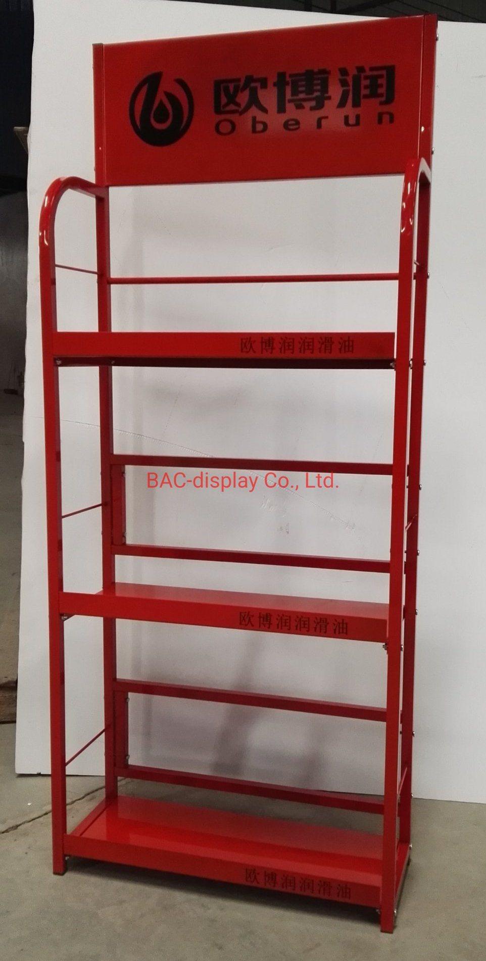 Personalized 3-Layer Metal Floor Commercial Batteries Display Automotive Car Battery Storage Rack