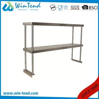 Heavy Duty Stainless Steel Removable Storage Top Rack for Work Table