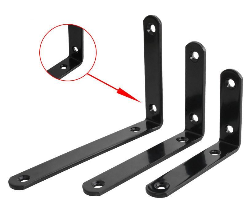 2022 High Quality OEM Customized Black Powder Coat Shelf Brackets for Wall Supporting