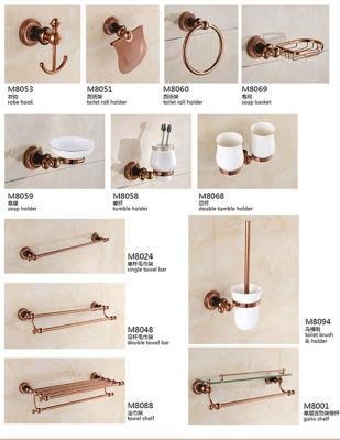 Rose Gold Brass Bathroom Accessories M8000 Series