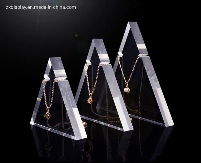 Custom acrylic jewelry display stand for luxury bracelet and necklace