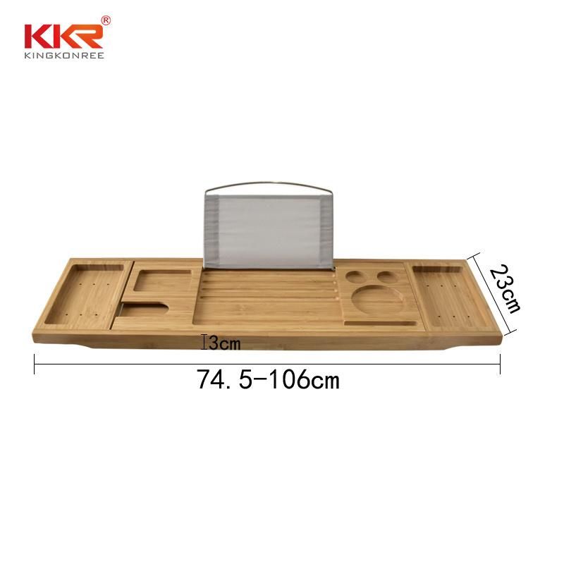 Kingkonree Good Quality Bamboo Bathtub Rack