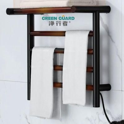 2022 Bathroom Black Towel Warmer Wall Mount Electric Heated Towel Rack