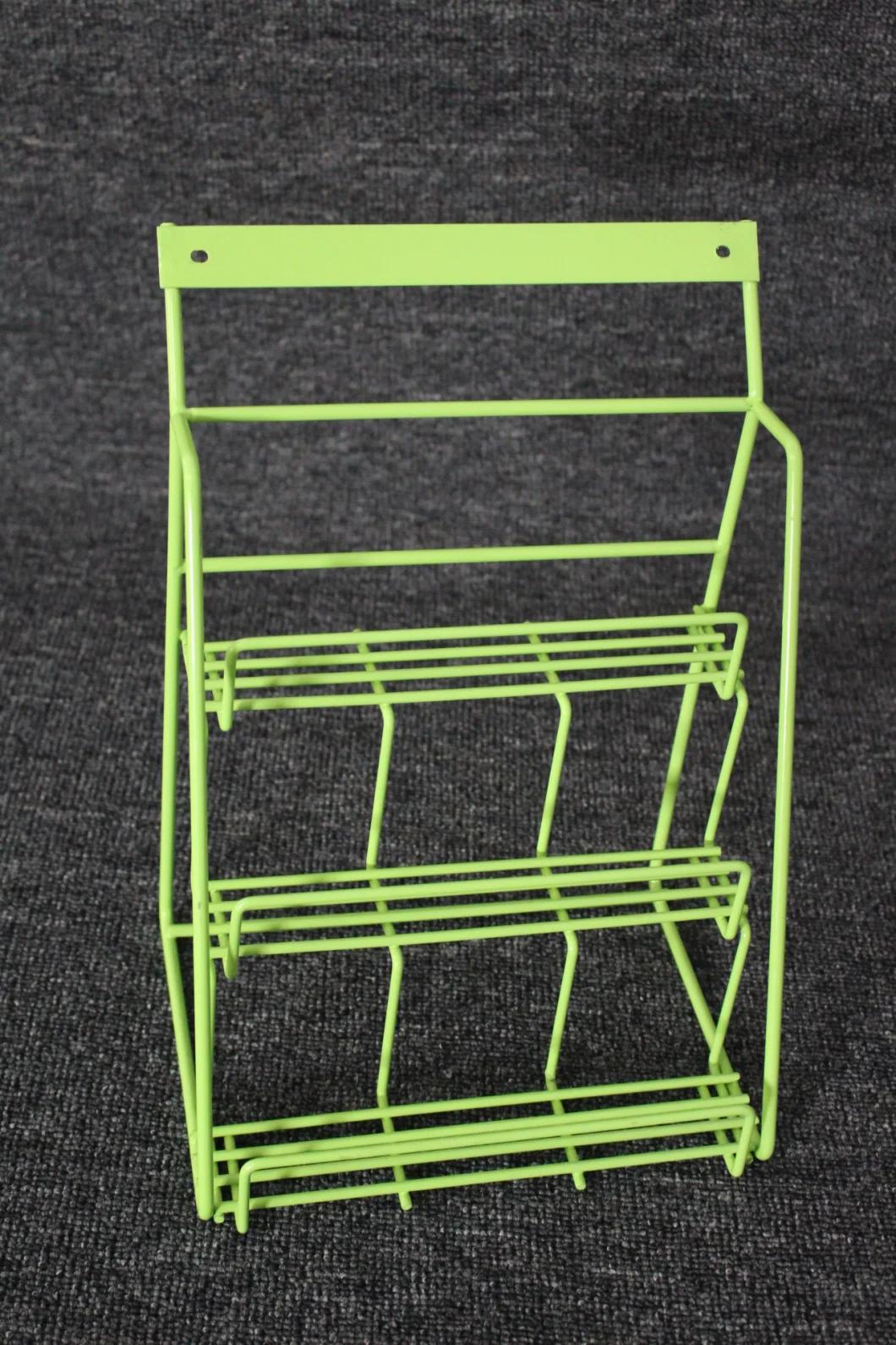 Supermarket Chic Small Countertop Metal Wire Snack Shelf Candy Display Rack