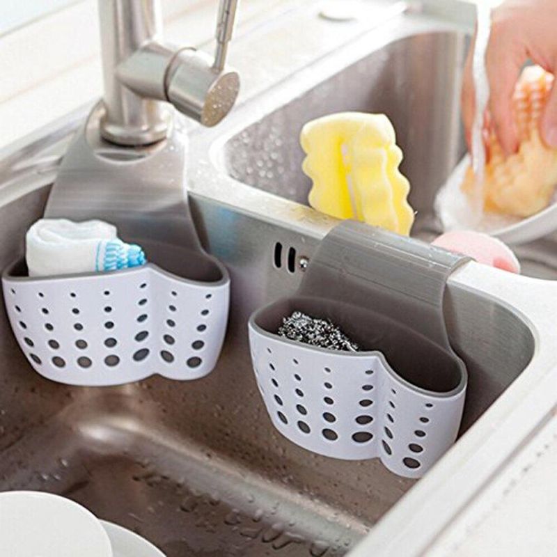 Kitchen Shelf with Self-Draining Sink Tidy Kitchen Bag Kitchen Tool Kitchenware