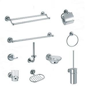 Zinc Alloy with Stainless Steel Bathroom Accessories Set
