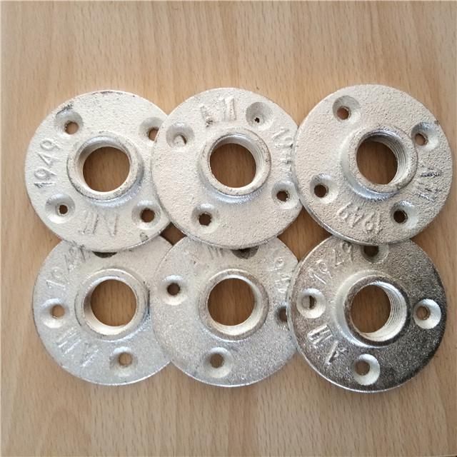 3/4" Hot DIP Galvanized Pipe Fittings Flange Floor Flange Used in Furniture