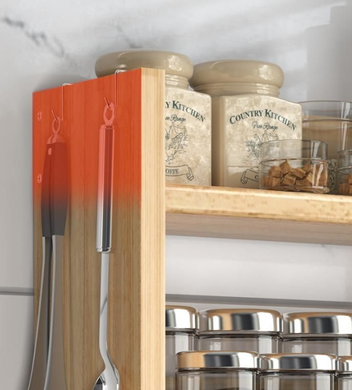 Kitchen Corner Small Narrow Shelf Multi-Layer Shelf