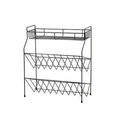 Popular 3 Tier Free Standing Metal Kitchen Storage Rack