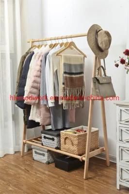 Beech Wood Stand Coat Rack Stand Hanger Foyer Furniture Fence Style Bed Room Coat Rack