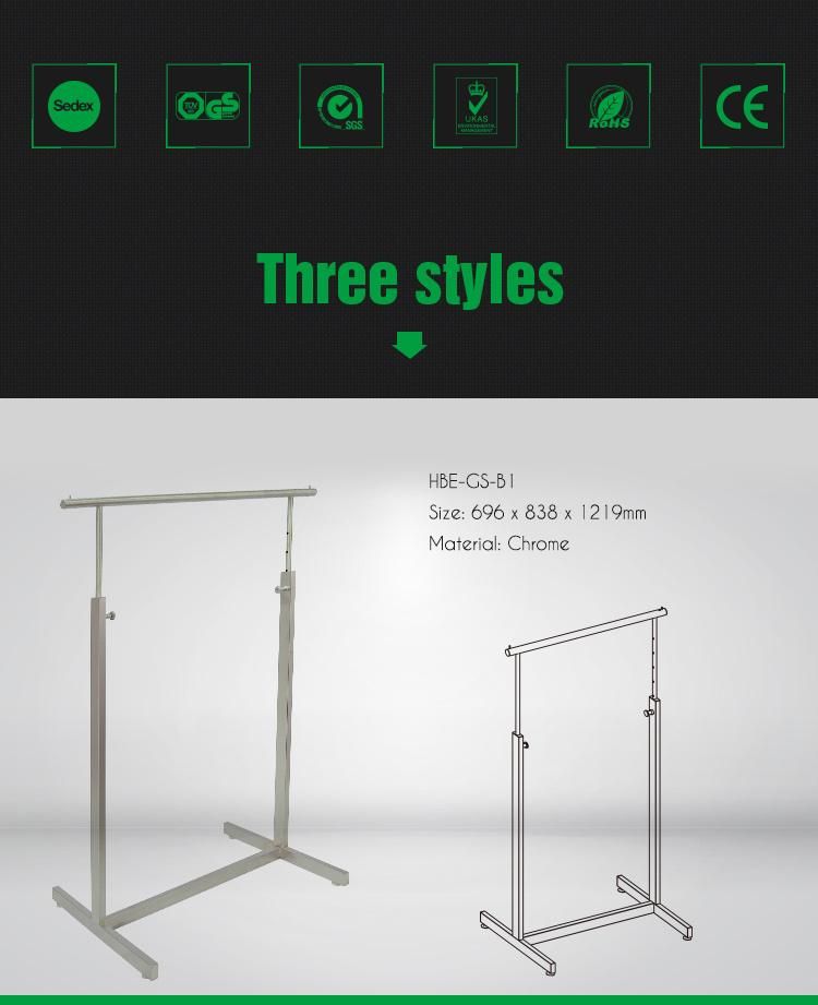 Spiral Clothing Rack with Chrome Finish Helix Arm
