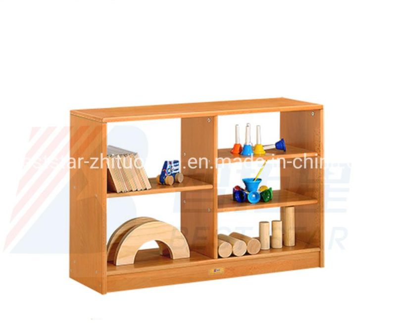 Preschool and Kindergarten Child Bookshelf and Bookcase, Playroom Furniture Kids Toy Storage Shelf and Stand, Living Room Wardrobe, Wooden Display Rack