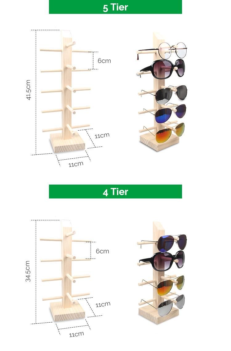 Wood Sunglasses Display Stand Display Rack