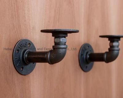 Iron Pipe Wall Mount Shelf Kit for DIY Home Decor