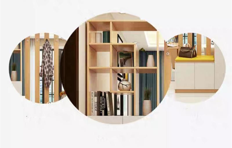 Modern Wooden MDF Closet Furniture Bedroom Wardrobe Display Cabinet Bookcase