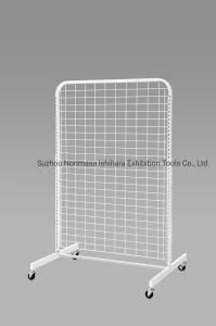 Wire Grid Display Floor Fixture Retail Rack