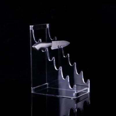 Transparent Acrylic Fruit Knife Display Stand Holder for Shop