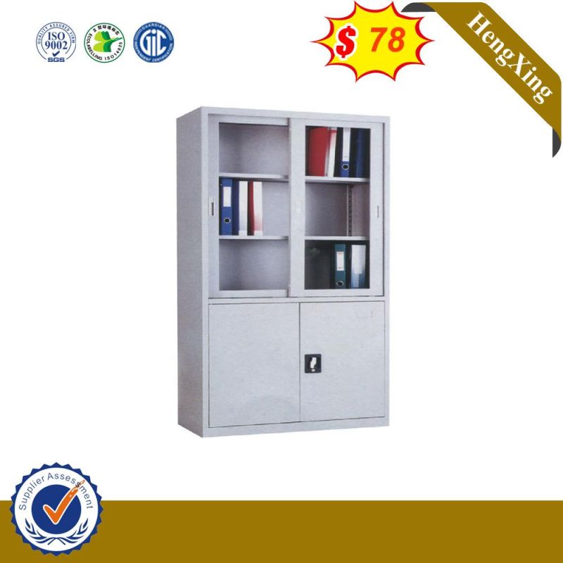 High Quality 2 Swing Door Glass Storage Shelving