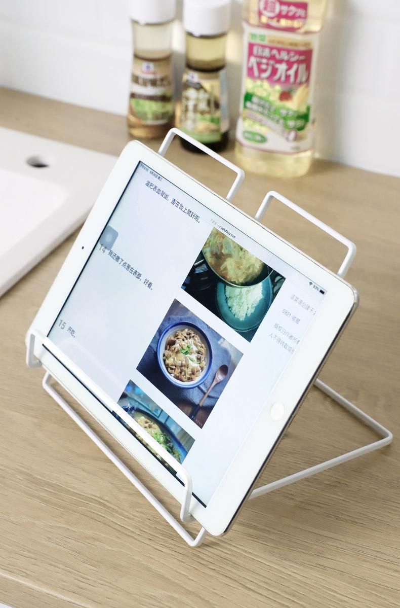Folding Metal Table Adjustable Book iPad Menu Display Stand Rack