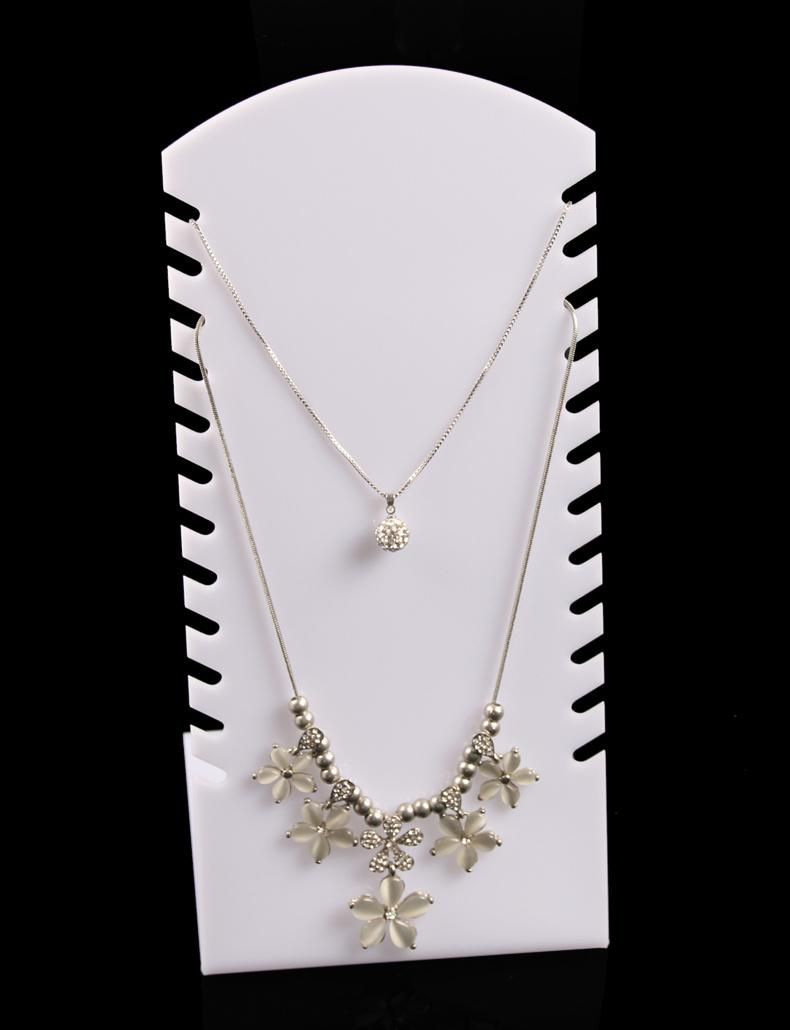 Promotion Fashion Jewelry Display Acrylic Necklace Holder Rack