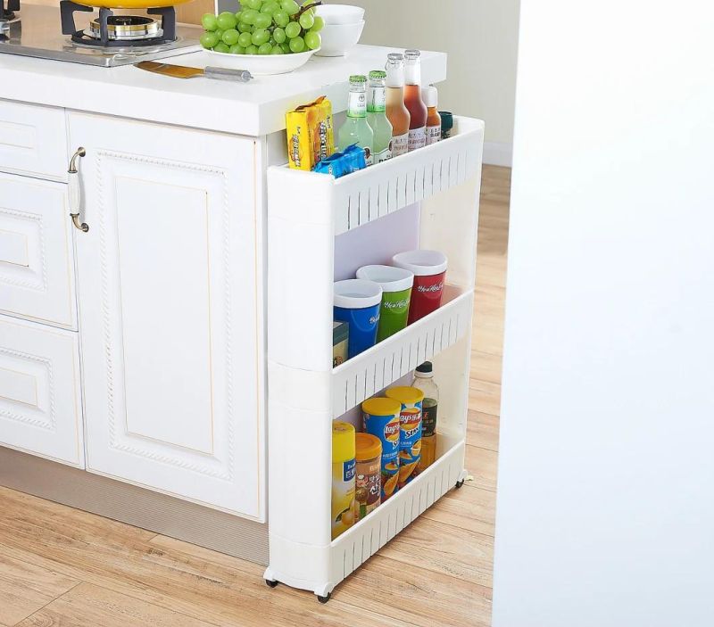 Floor Three Layers of Seam Thickening Storage Rack