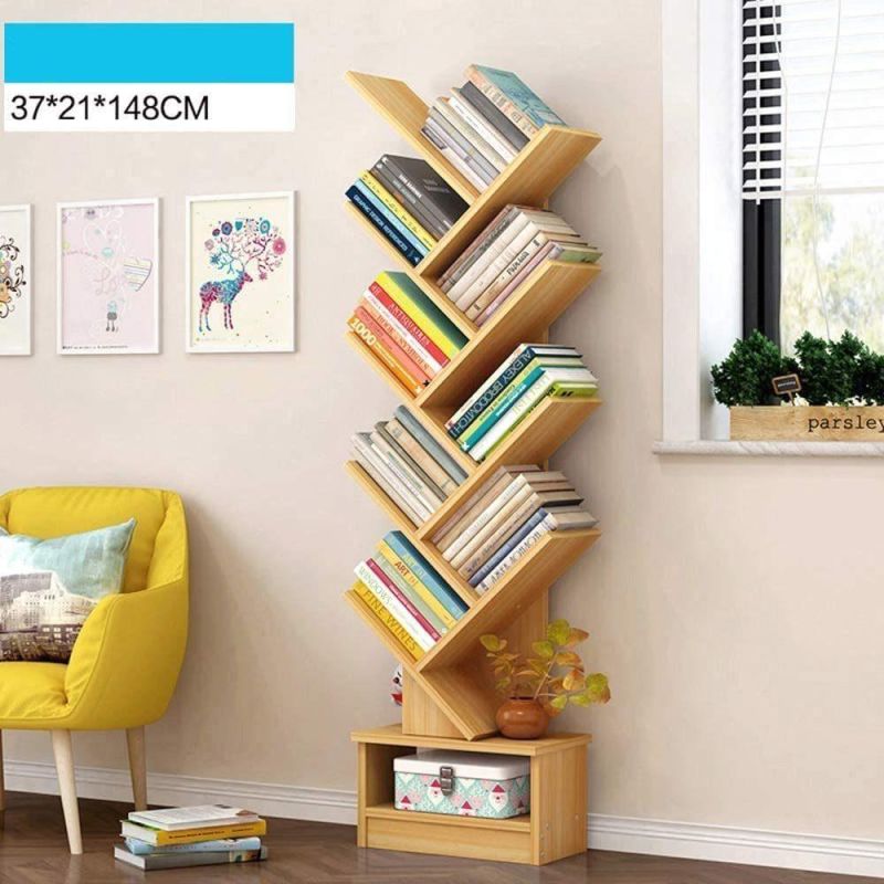 Tree-Shaped Bookshelves Three-Dimensional Bookcases Floor Racks