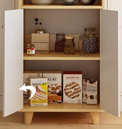 Modern Minimalist Bed End Shelf Storage Cabinet