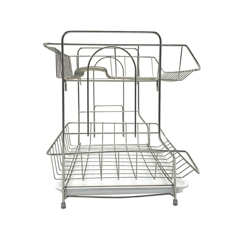 Counter Dish Drainer Rack Plate Organizer Storage Shelf Counter Dish Drainer Rack