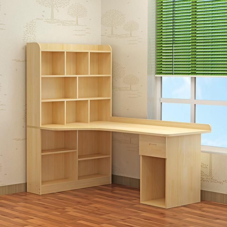 2021&Solid Wood Corner Home Bedroom Corner Bookshelf Combination Bookcase