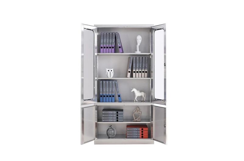 Office Cabinet 5 Shelves Metal Storage Filing Cabinet Stainless Steel Cabinet