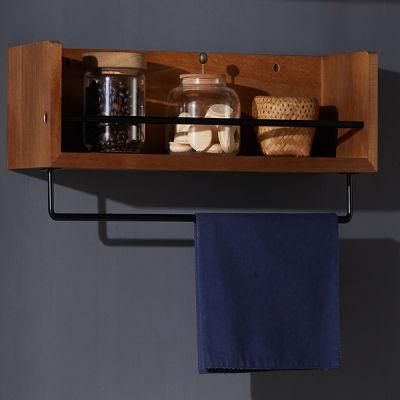 Kitchenware Wall Mounted Wooden Kitchen Spice Rack