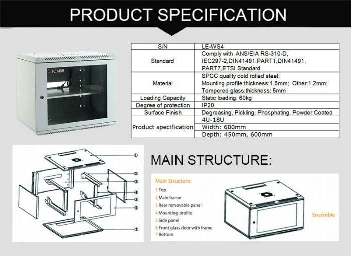 6u Wall Mount Equipment Shelf Rack