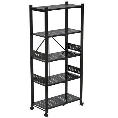 Riiul Folding Shelf Rack Home Foldable Storage Kitchen Display Rack Shelf Kitchen Organizer Shelf