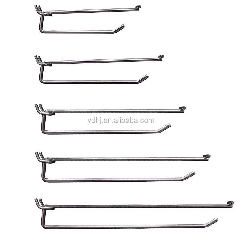 Cheap Metal Chrome Plate Double Wire Galvanized Zinc Shelf Hooks